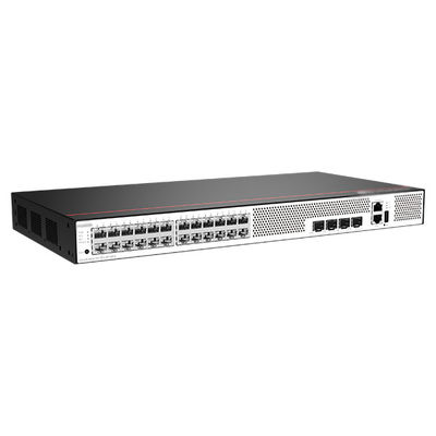 24 পোর্ট GE SFP সুইচ S5735-L24T4S-A1 56Gbps/336Gbps সুইচ ক্ষমতা এবং দীর্ঘ
