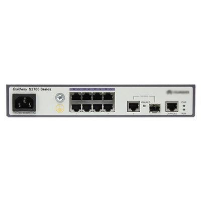 S2700-9TP-SI-AC 8 পোর্ট ইথারনেট 10/100 নেটওয়ার্ক সুইচ 32 গিগাবাইট / সেকেন্ড সুইচিং ক্ষমতা সহ