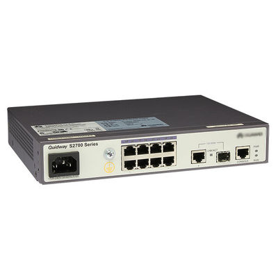 S2700-9TP-SI-AC 8 পোর্ট ইথারনেট 10/100 নেটওয়ার্ক সুইচ 32 গিগাবাইট / সেকেন্ড সুইচিং ক্ষমতা সহ